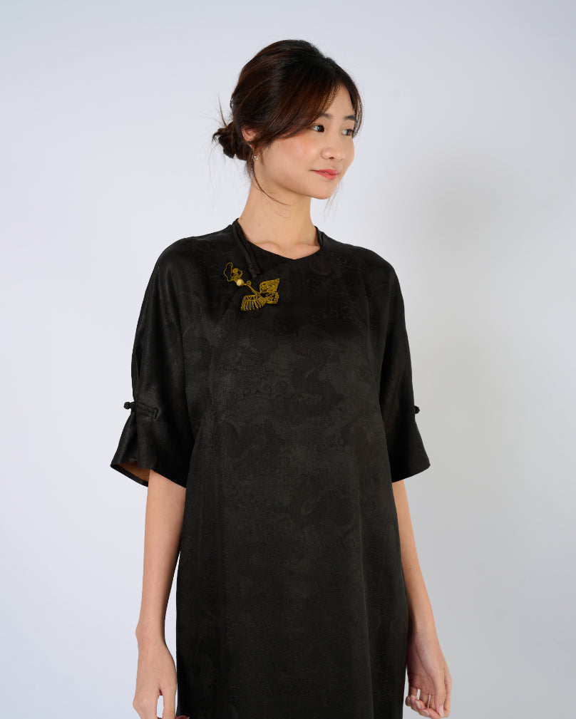 Mud Silk Cheongsam Dress