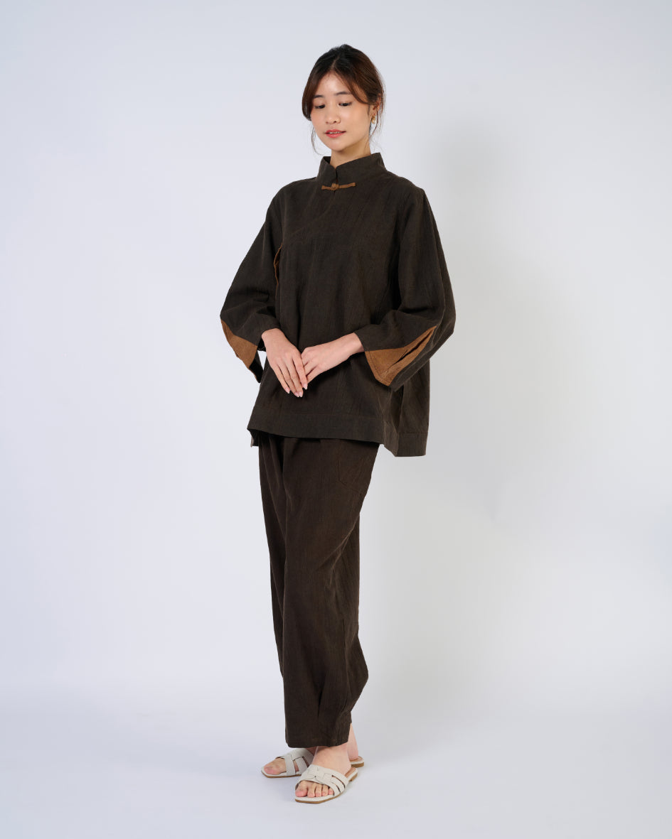 Vintage Mud Silk Trousers