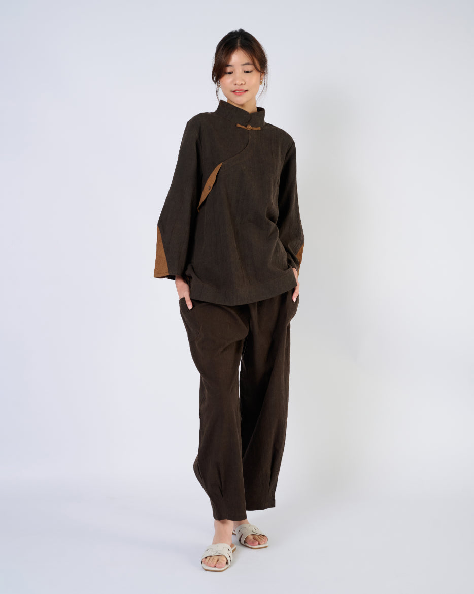 Vintage Mud Silk Trousers