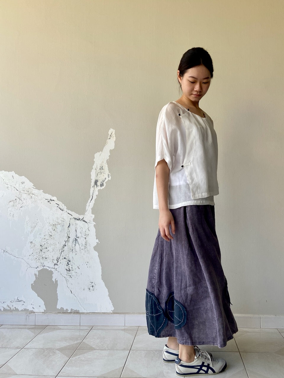 Lotus Linen Long Skirt