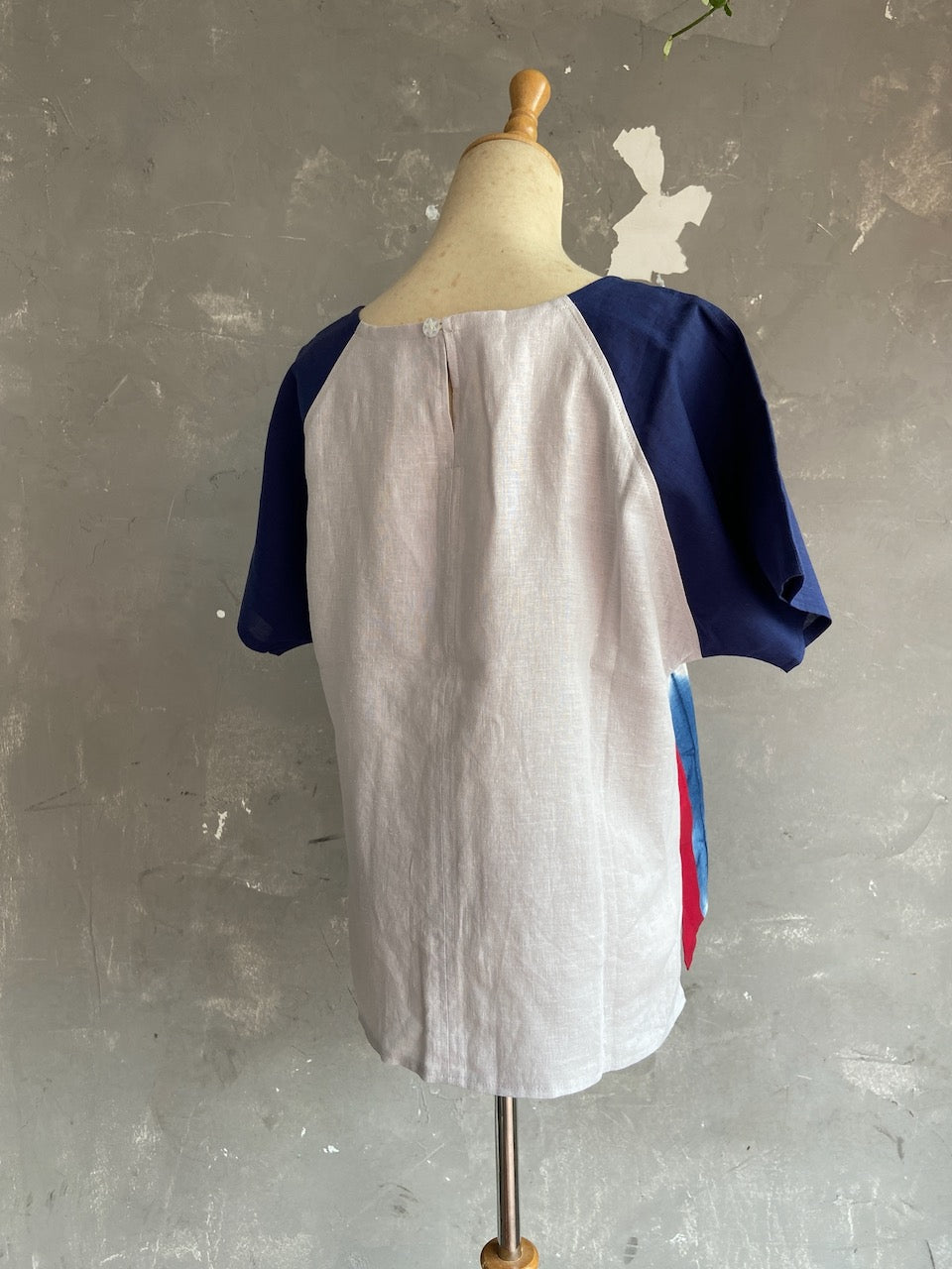 Shibori Naturally Dyed Batwing Small Flower