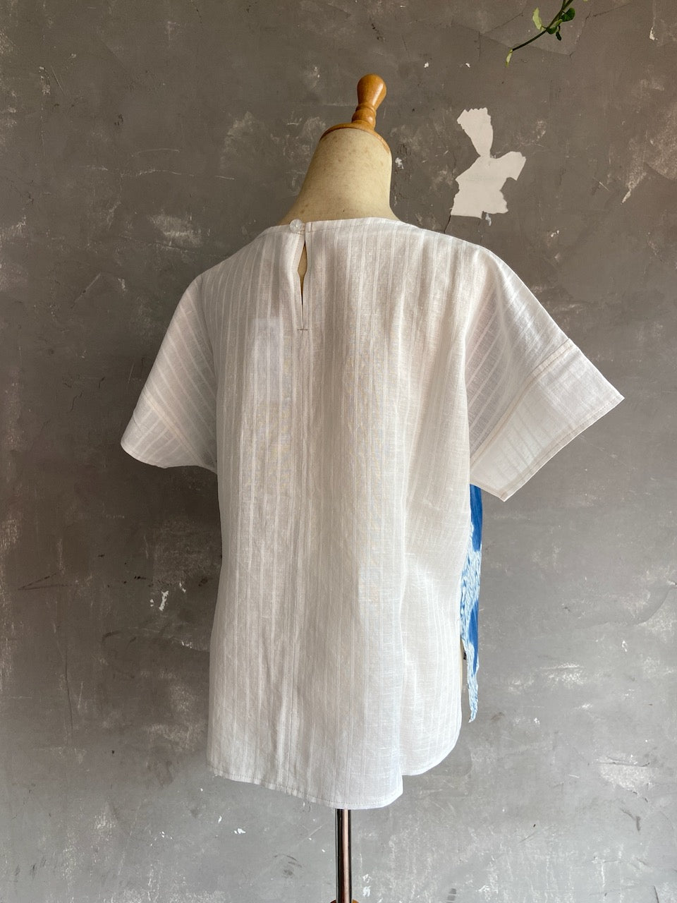 Shibori Naturally Dyed Flare Sleeve Top - Four Birds