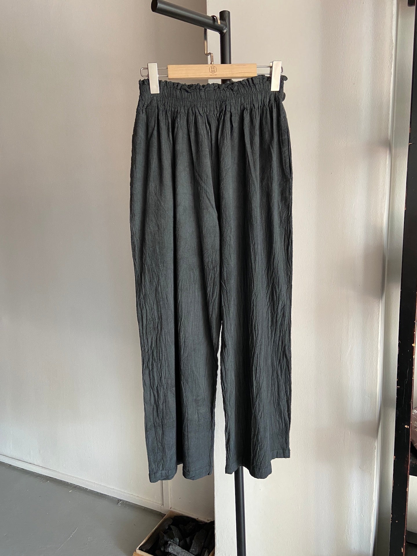 Hand-dyed Long Pants (Dark Grey)